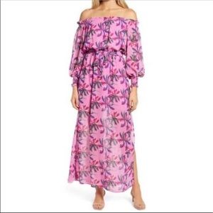 NWT WAYF Cassidy Off the Shoulder Maxi Dress S